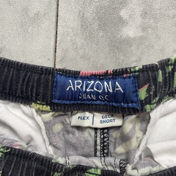 Vintage Arizona Jean Co Board Shorts Flex Deck Size M Drawstring Swim 4-Pocket - Picture 6 of 10